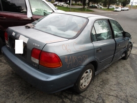 1996 HONDA CIVIC LX 4DR METALLIC BLUE 1.6L AT A15289